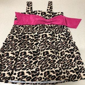 Vintage Couture Leopard Print Tunic Dress